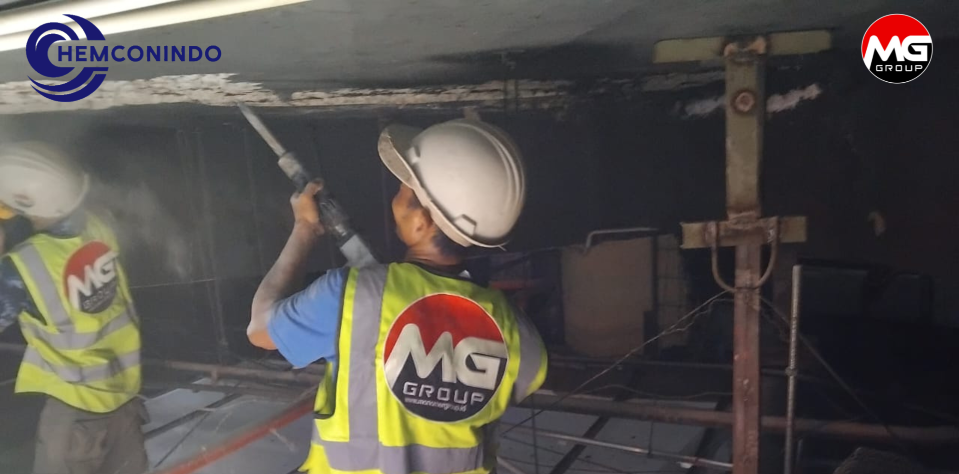 Grouting Area UG Depan Toko Mother Care - Suparmall Karawaci