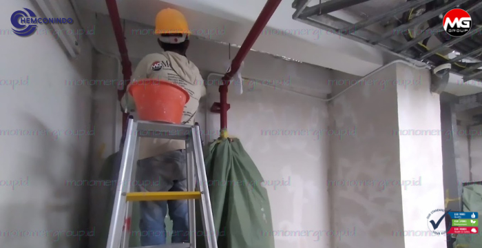 Perbaikan Beton Retak Pabrik