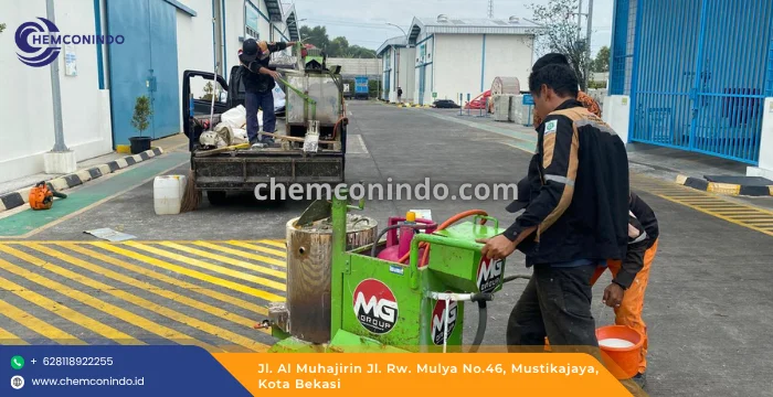 Jasa Pengecetan Marka Jalan Thermoplastic
